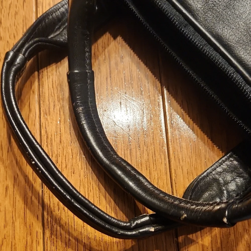 Men's Geniune Black Leather Briefcase Messagner Bag P-002